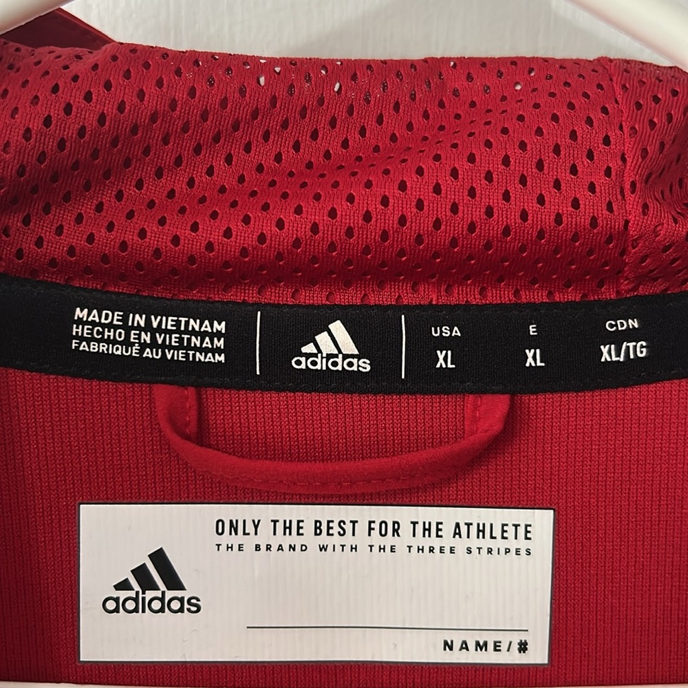 Adidas Red Louisville Cardinals Hoodie. Size XL - Picture 3 of 3
